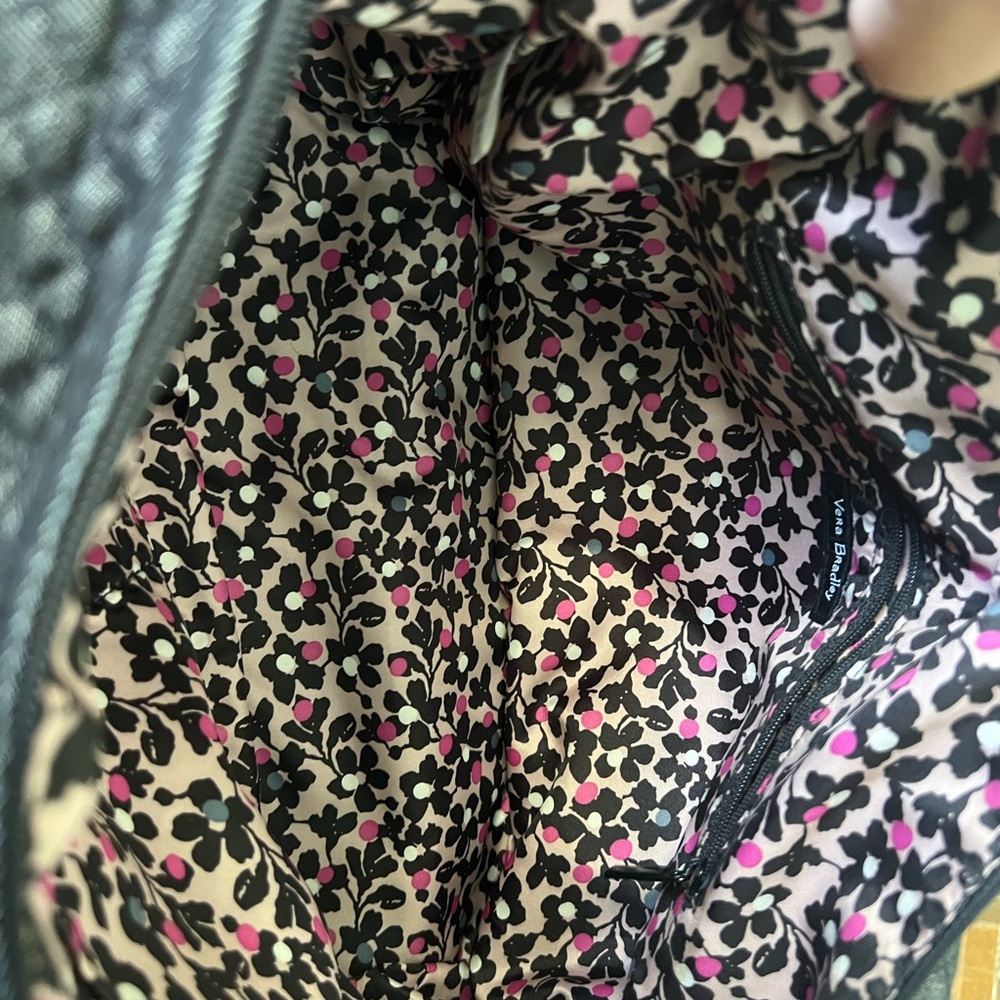 Vera Bradley Denim Blue Hadley Satchel with a Crossbody Strap - Picture 7 of 11